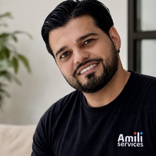 Portrait d’Antoni Mili, fondateur d’Amili Services
